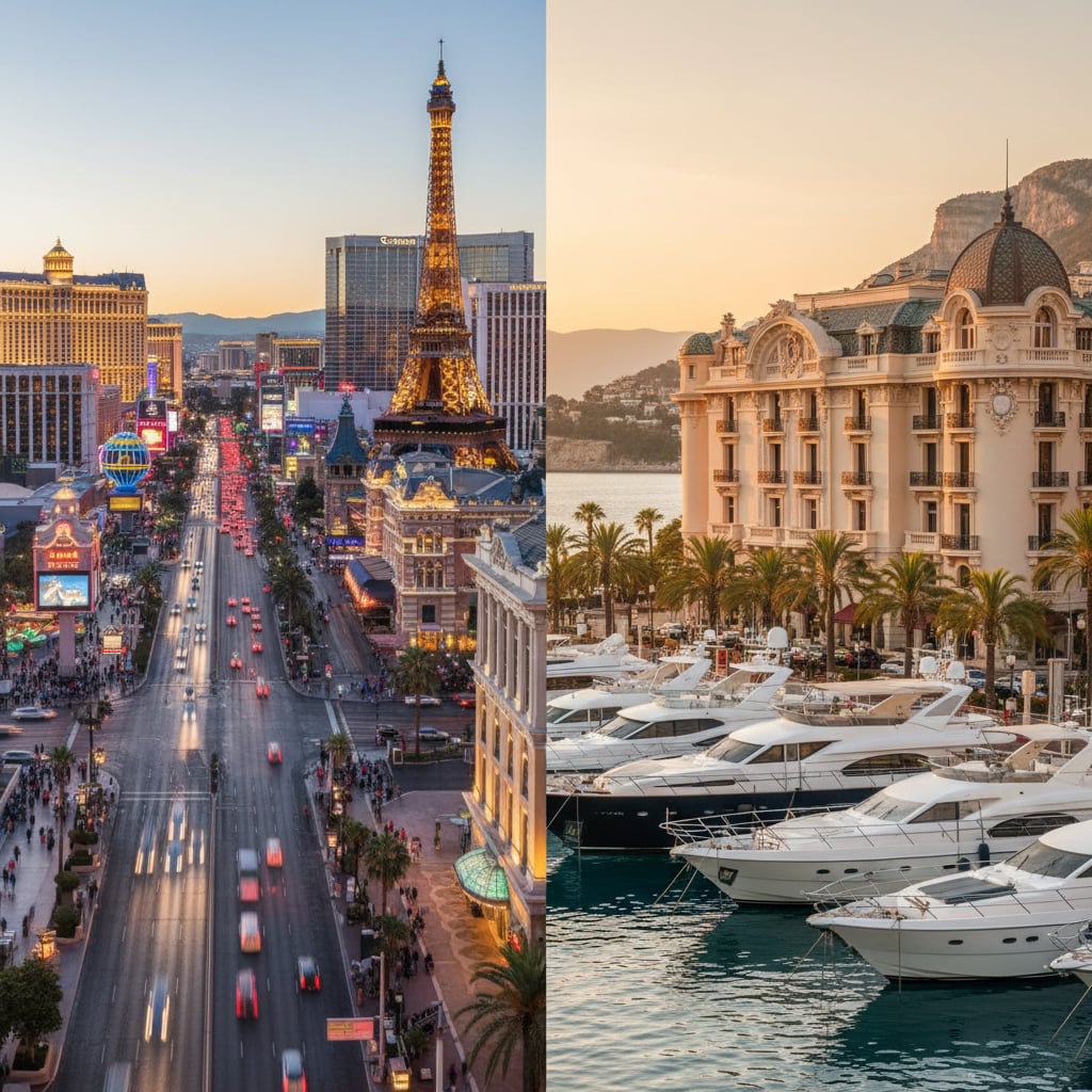 Las Vegas vs. Monte Carlo: En rejseguide til verdens mest glamourøse spilledestinationer